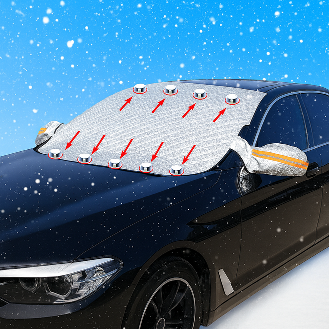 카프로 눈 서리 성에 햇빛 차단 사계절용 자동차 앞유리 덥개