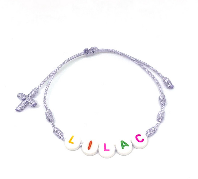 루아기프트 세례명 매듭 묵주팔찌 유아세례 첫영성체 선물 도미니카