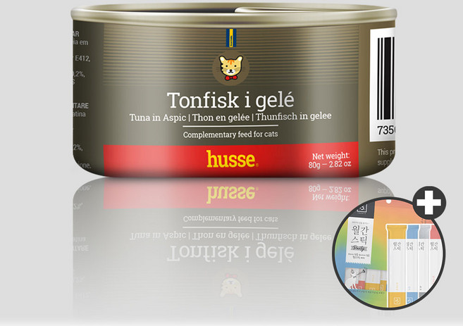 후새 고양이 습식사료 주식 튜나 치킨 파우치 캔, 후새 투나젤리 캔 + 우리집상전 사은품, 30개, 80g