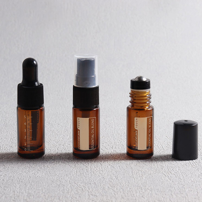 휴대용 세럼 갈색병 용기 오일병 향수병 아로마 오일 5ml 스포이드 공병 G191, 스포이드 5ML, 1개