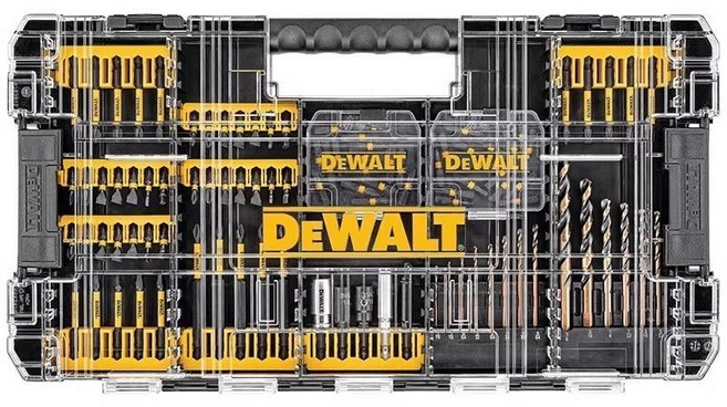 DEWALT FlexTorq 임팩트 드릴 비트 세트 공구 액세서리 DWANGFT100SET, DEWALT 100피스 FLEX TORQ 드릴/드라이버, 1개