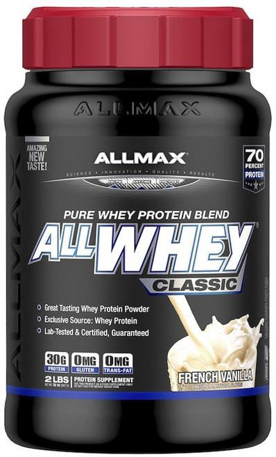 ALLMAX 乳清蛋白粉, 法國香草風味, 1罐, 907g