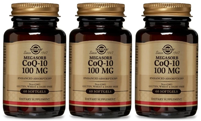 솔가 메가솔브 CoQ-10 100mg 소프트젤, 3개, 60정 - 쿠팡