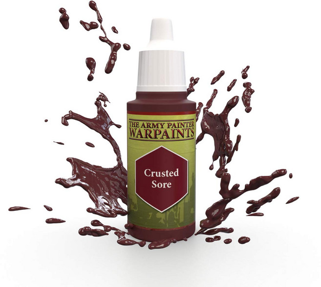 The Army Painter Crusted Sore Warpaint - Acrylic Non-Toxic Heavily Pigmented Water Based Paint fo, 1개