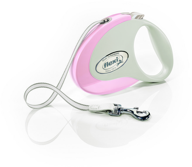 플렉시 스타일 자동목줄 S, 로즈, 1개