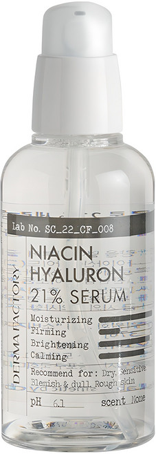 DermaFactory 菸鹼醯胺&玻尿酸保濕精華液, 80ml, 1瓶