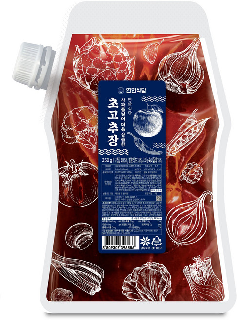 [초장]연안식당 사과 초고추장, 3개, 350g