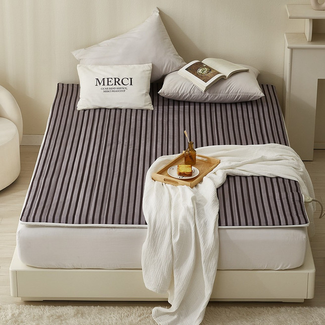 마샤홈 온수매트커버 온열매트커버 전기장판 커버, 어썸 온수매트커버, 그레이S