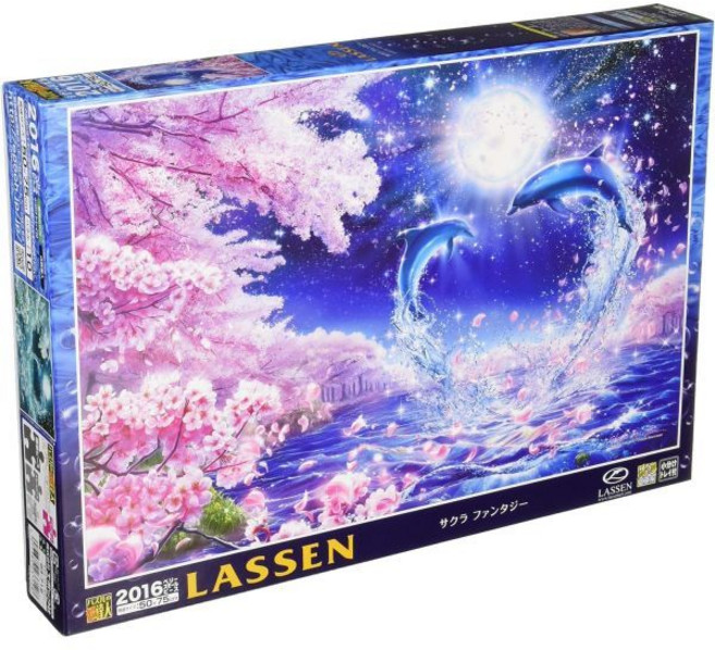 직소퍼즐 사쿠라 판타지 야광 2016피스 스몰조각 50x75cm, 1개