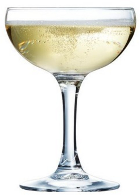 엘레강스 소서형 칵테일 글라스 160ml 샴페인잔 칵테일잔 쿠페글라스 호텔 유리컵, 1개