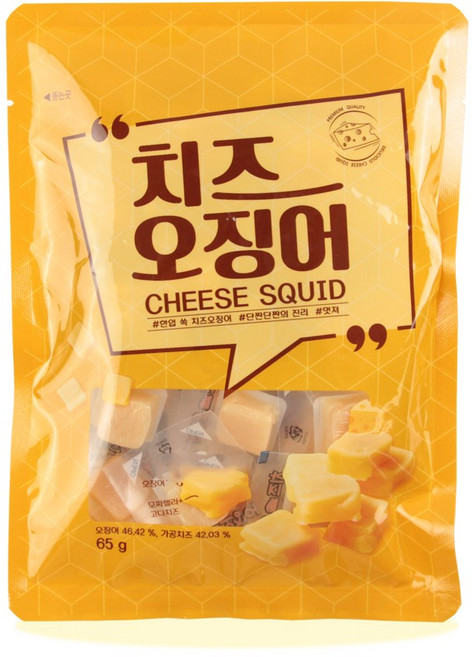 금한산업 치즈 오징어, 65g, 1개
