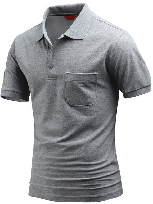 다꾸앙 남성용 쾌적한 포켓 PK 카라 반팔 티셔츠 C06K9 tp2052