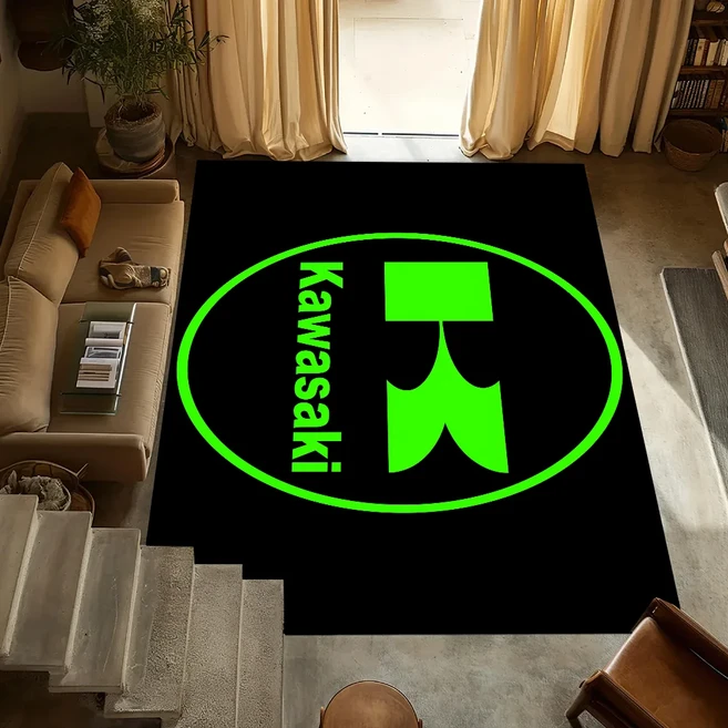 작은 디스플레이 레이싱 쿨 카펫 미끄럼 방지 모토 차고 주방 침실 터프 트 러그 거실 k-KawasakiS 입구 장, SJR160x200CM, z5