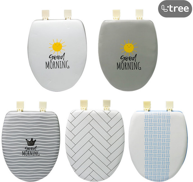 엘트리 특대형 쿠션변기커버 O자형, 크라운, 1개