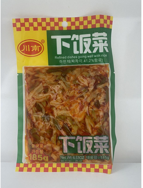 판다중국식품 촨난 하반채 짜차이 절임반찬 밑반찬, 185g, 10개