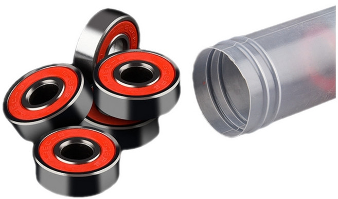 ABEC-9 608RS 스케이트 보드 휠 베어링 롤러 베어링 베어링 1Pcs, 블랙