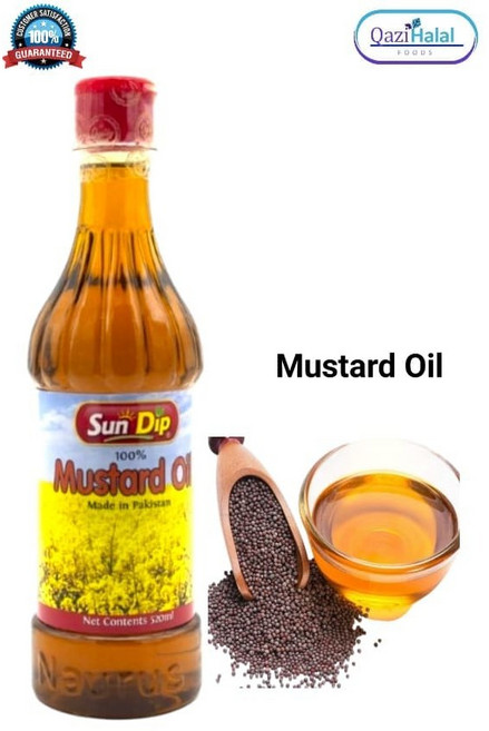 SUNDIP Mustard Oil 520ml 머스타드 오일, 1개