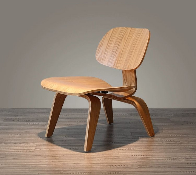 임스체어 LCW 라운지체어 라운지 플라이우드 소파, 수곡류 원색 낮은형, 1개