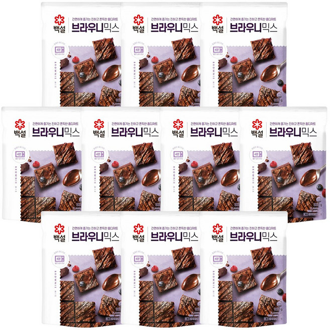 백설 브라우니 믹스, 320g, 10개