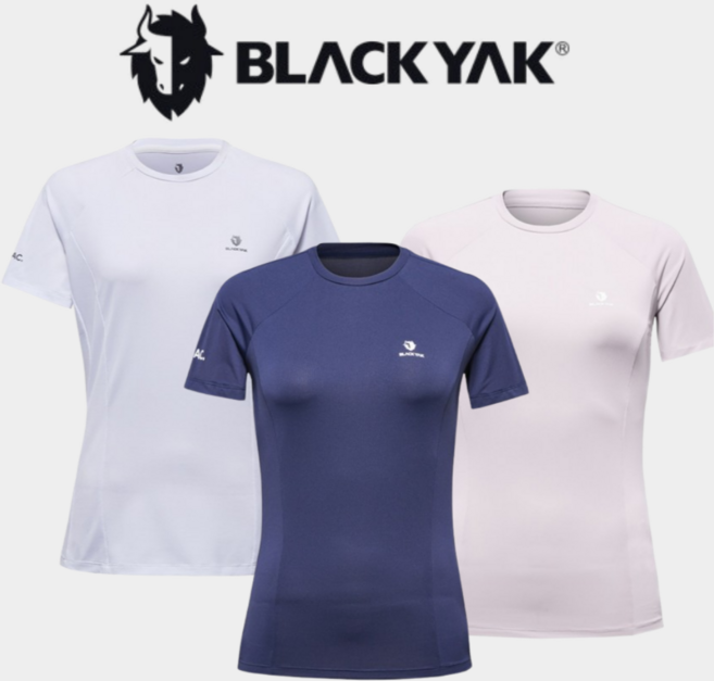 블랙야크 여성 냉감 등산 반팔티셔츠 등산 로비샤 라운드 반팔티 1BYTSM4526