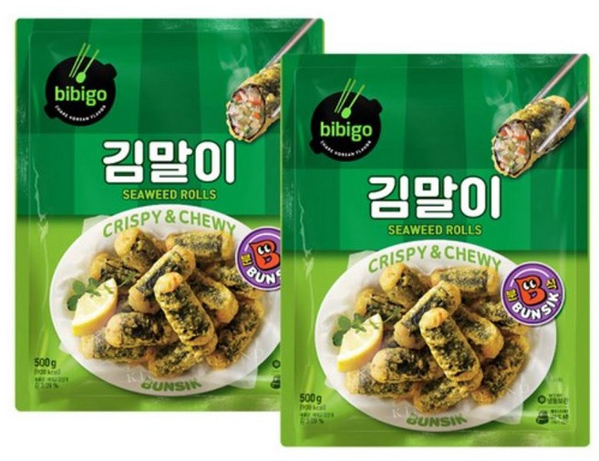 비비고 김말이, 2개, 500g