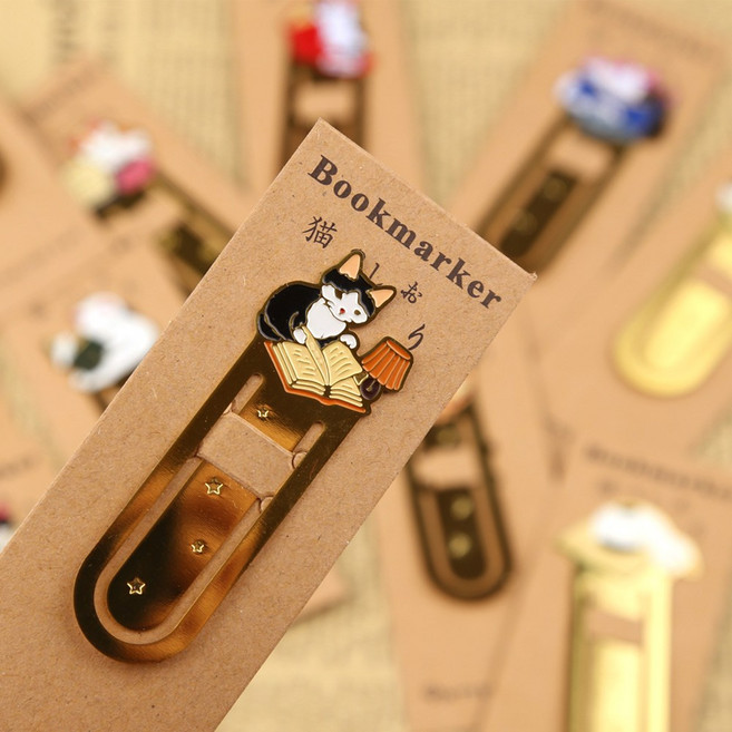 크리에잇투 캣츠시리즈 골든책갈피 북마크, K