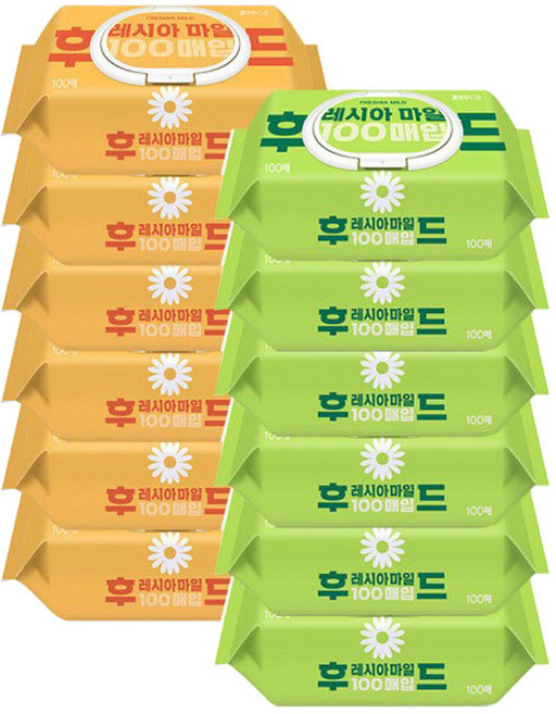 코디 후레시아 마일드 물티슈 캡100매x12개 6단계정수, 후레시아물티슈100매*12개, 상세설명 참조