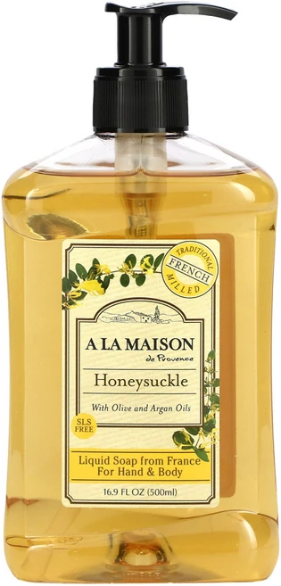A La Maison de Provence 핸드 및 바디용 액상 비누 허니석클 500ml(16.9fl oz) 2팩, 500ml - 쿠팡