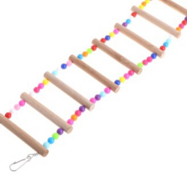 앵무새 장난감 버드링 그물 사다리 8단 애완조 용품 새장 놀이터, 단품