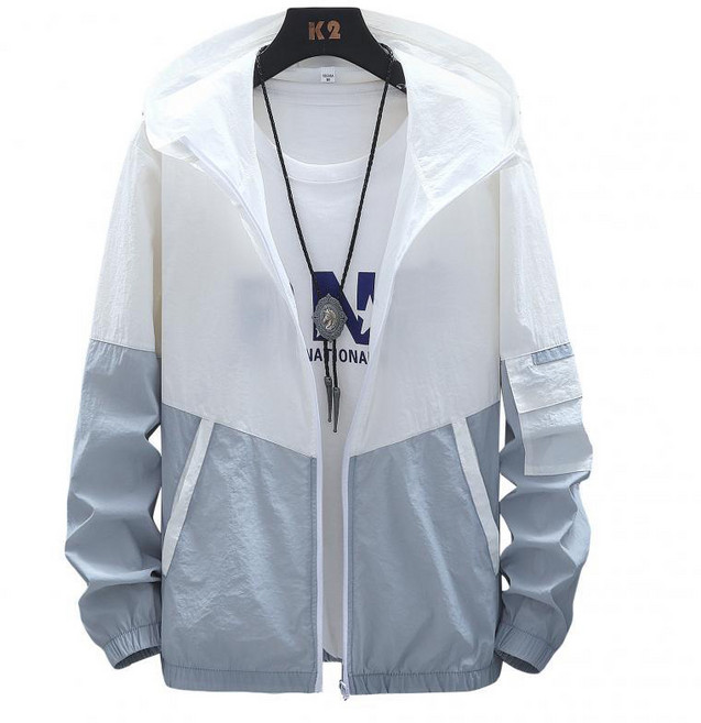 지시크릿 투톤 바람막이 후드 집업 초경량 점퍼 남녀공용 빅사이즈 포함 ~8XL