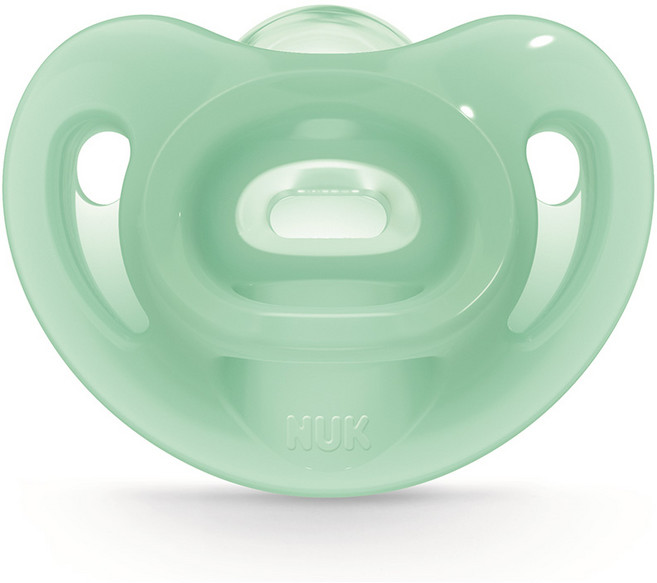 누크 센서티브 올실리콘 노리개젖꼭지, S2(6~18개월), 그린, 1개