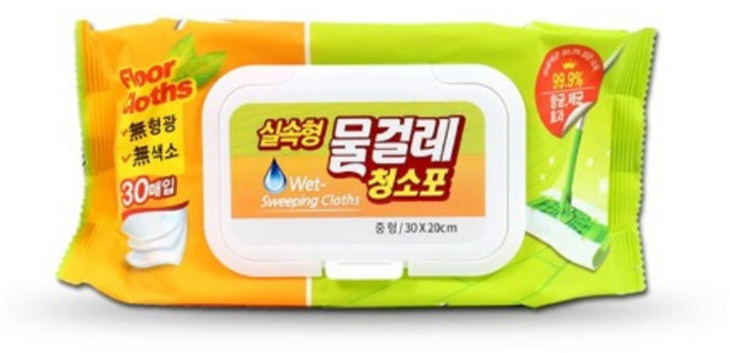 실속형 물걸레 청소포 중형 30매x20개 도톰한 엠보싱, 1박스