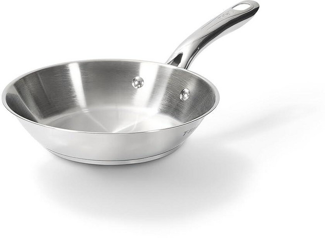 T-Fal Gourmet 스테인리스 스틸 프라이팬 21.6cm(8.5인치) 인덕션 호환 프라이팬 빠르고 균일한 가열 260°C(500°F)까지 오븐 사용 가능 가정 요, T-Fal Gourmet 스테인리스 스틸 프라이팬 21