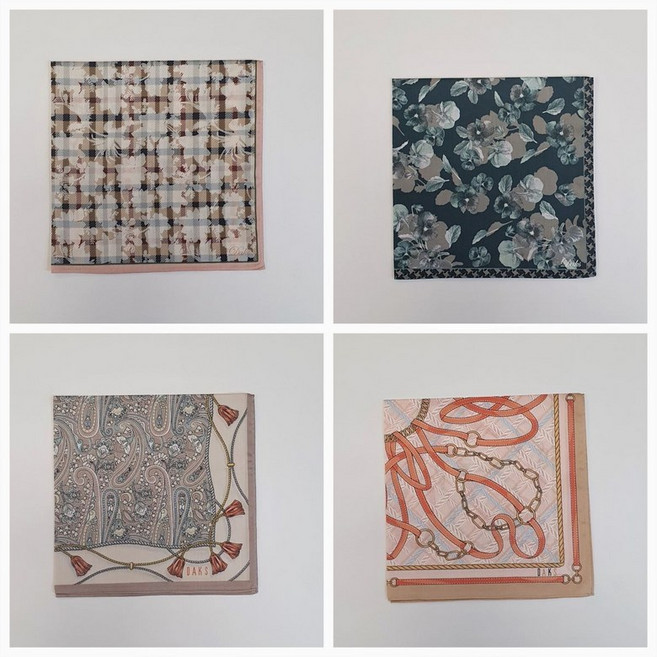 닥스 남녀공용 나염 손수건 18종 택 1 DAKS2407 DWE748 AIY165