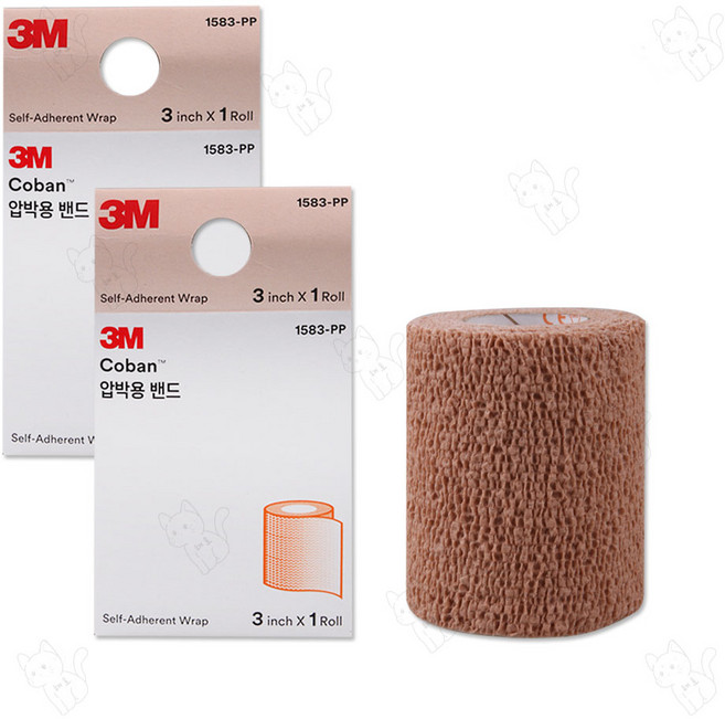 쓰리엠 코반 압박용밴드 3인치 1583pp, 1개입, 2개