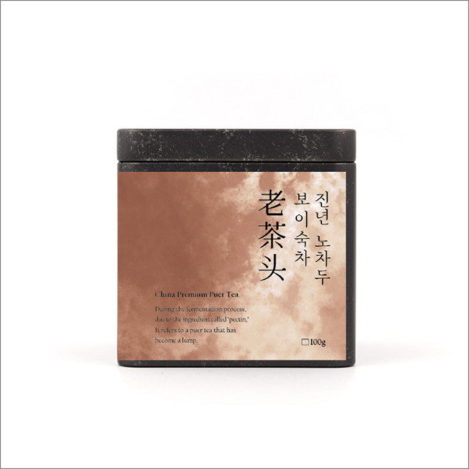 이태룡 보이차 숙차 진년노차두 100g, 1개, 1개입