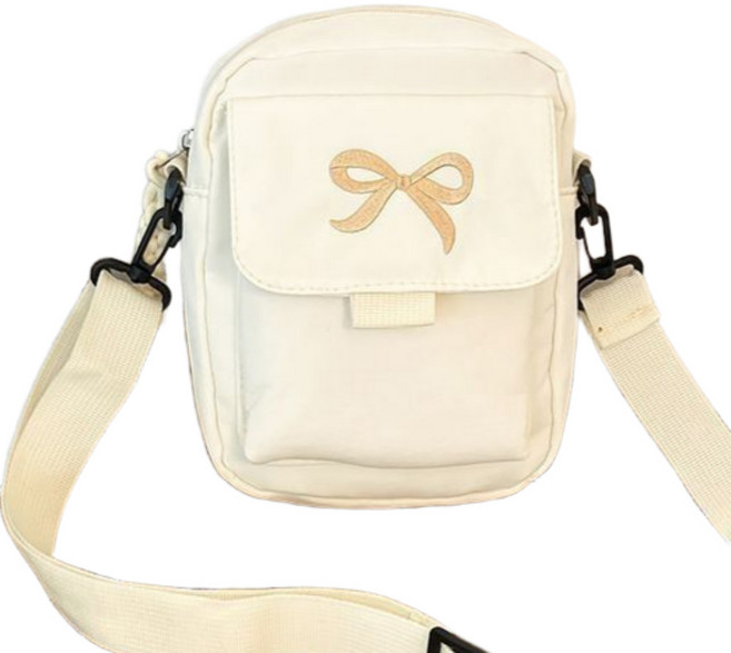 솔솔마켓 리본 포인트 여아 크로스백 초등학생 휴대폰 데일리 미니가방