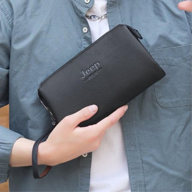 Donbi 남성 가죽 클러치백 초경량 남자 손가방 고급 맨스백