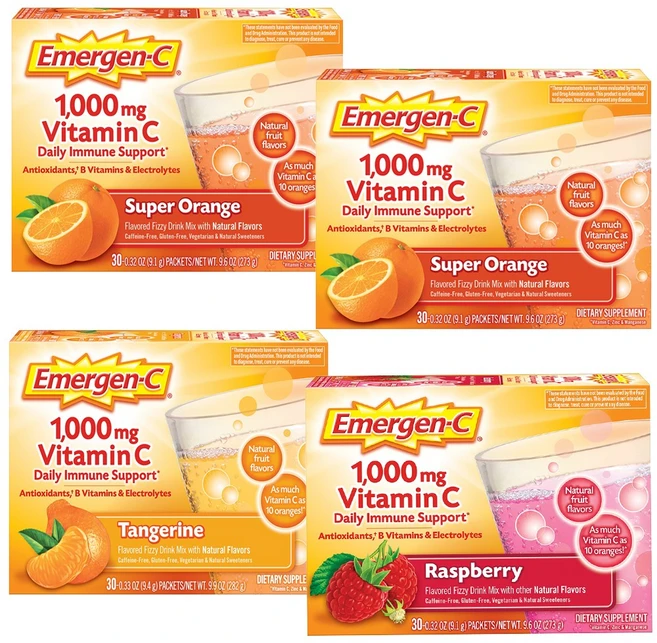 이머전씨 이머전씨 비타민 C 1000mg 120팩 오렌지 산딸기 감귤맛, 1개, 120회분 - 쿠팡