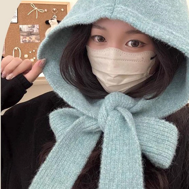 클레이스 울혼방 바라클라바 목도리, 민트, 1개