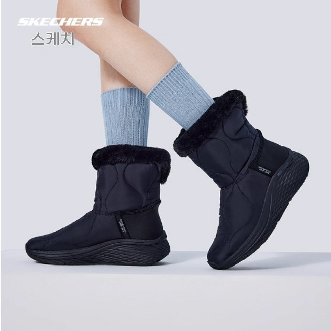 #해피데이#스케쳐스 여성용 고워크맥스쿠셔닝 겨울 키높이 캐주얼 스노우부츠 롱부츠