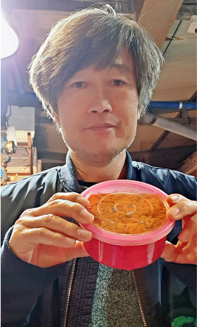 해녀가 채취해서 보내드리는 제철 말똥 성게알 우니 앙장구 400g, 말똥성게알400g, 1개