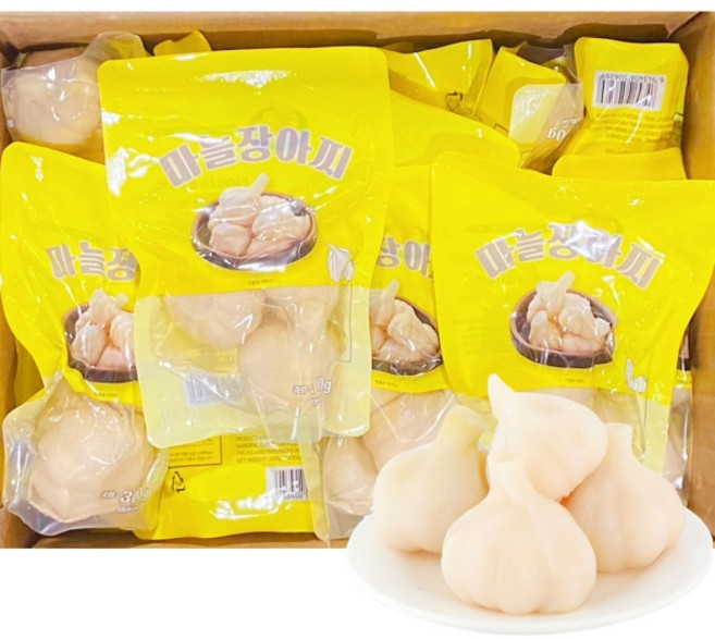 마늘장아찌 통마늘찌 반찬, 1개, 300g