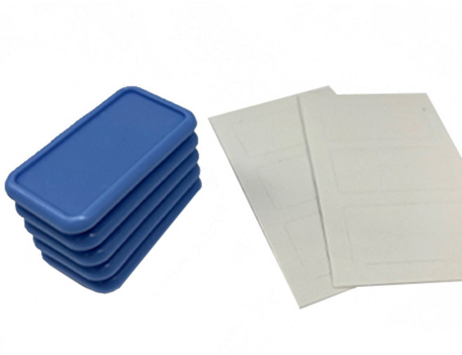 아이스크림몰 이름표 자석(원형 사각 5개입/ 30개입), (사각)5개입_파랑 1049599G, 1개