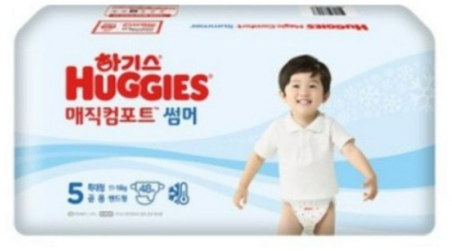 하기스 2022 매직 컴포트 썸머 밴드형 공용 특대형 5단계 여름용 기저귀(11~16kg), 240매