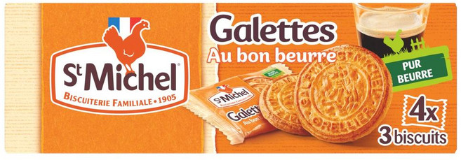 세인트 미셸 비스킷 갈레트 오 봉 베르 어컴퍼니먼트: 커피 ST MICHEL Biscuits Galettes Au Bon Beurre Accompaniment: Coffee 208