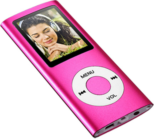 MP3音樂播放器 支援記憶卡擴充 輕巧便攜, red, VT300(桃紅色)