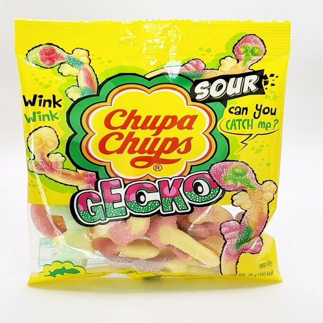 츄파춥스 사워 게코 젤리, 90g, 24개 - 쿠팡