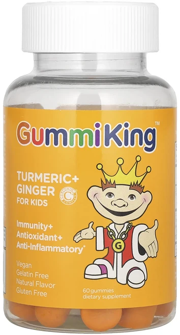 특별한효과 GummiKing 어린이용 강황 + 생강 망고 맛 구미젤리 60개 곧일시품절됩니다, GummiKing어린이용강황생강망고맛구미젤리60개 - 쿠팡