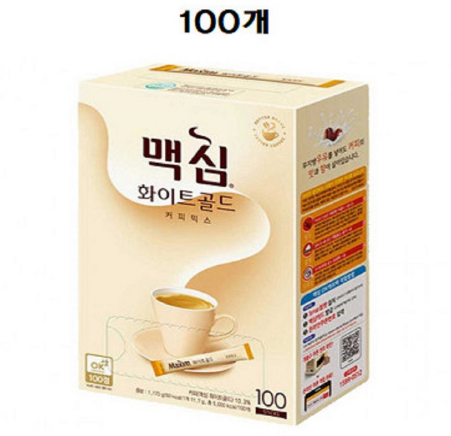 동서 맥심 화이트골드 커피믹스, 11.7g, 100개입, 1개